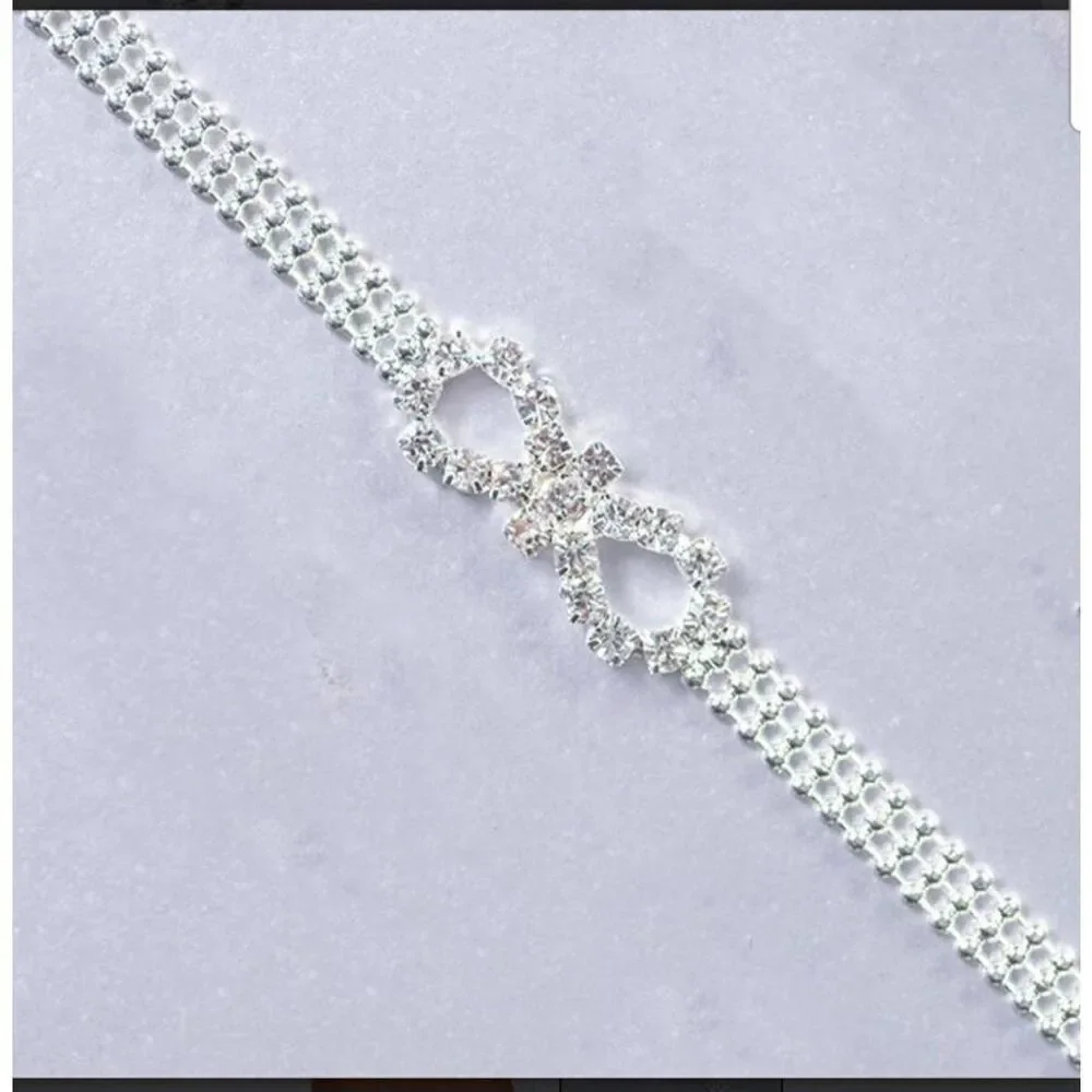 Silver Isabella Brazilian Bra Straps Shoulder Body Jewelry